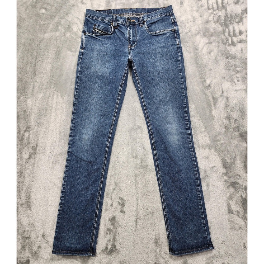 Empyre Jeans Mens 29x31 Blue Medium Wash Slim‎ Skinny Low Rise Stretch Denim